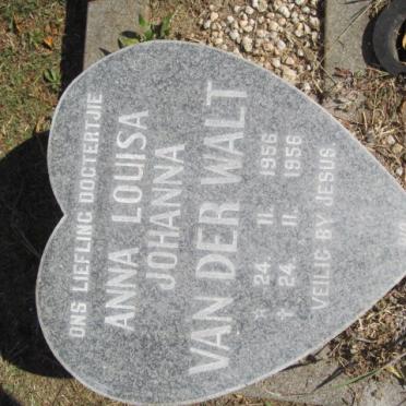 WALT Anna Louisa Johanna, van der 1956-1956