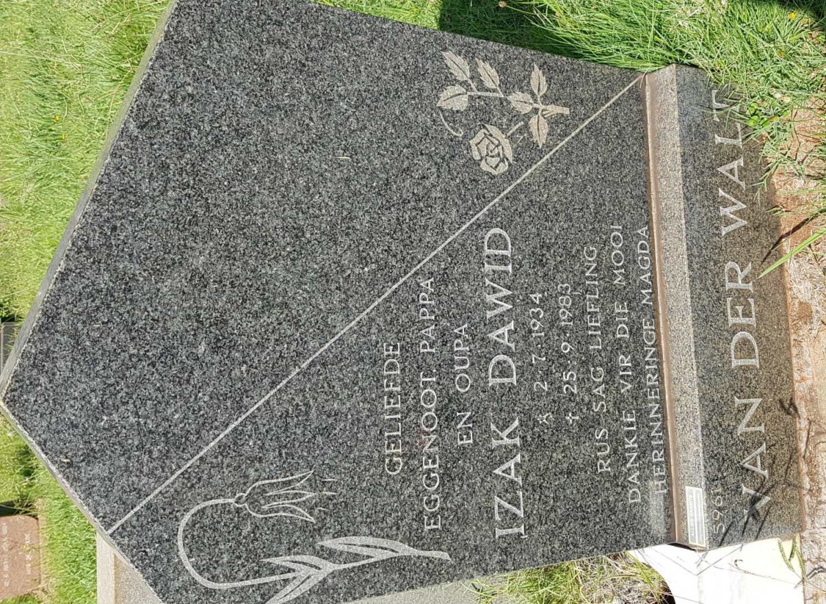 WALT Izak Dawid, van der 1934-1983