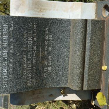 WALT Stefanus Jan Hendrik, van der 1908-1955 &amp; Martina Petronella 1907-1987