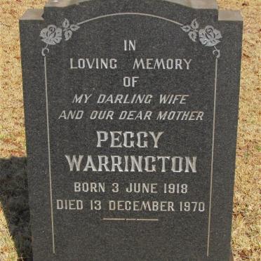 WARRINGTON Peggy 1918-1970