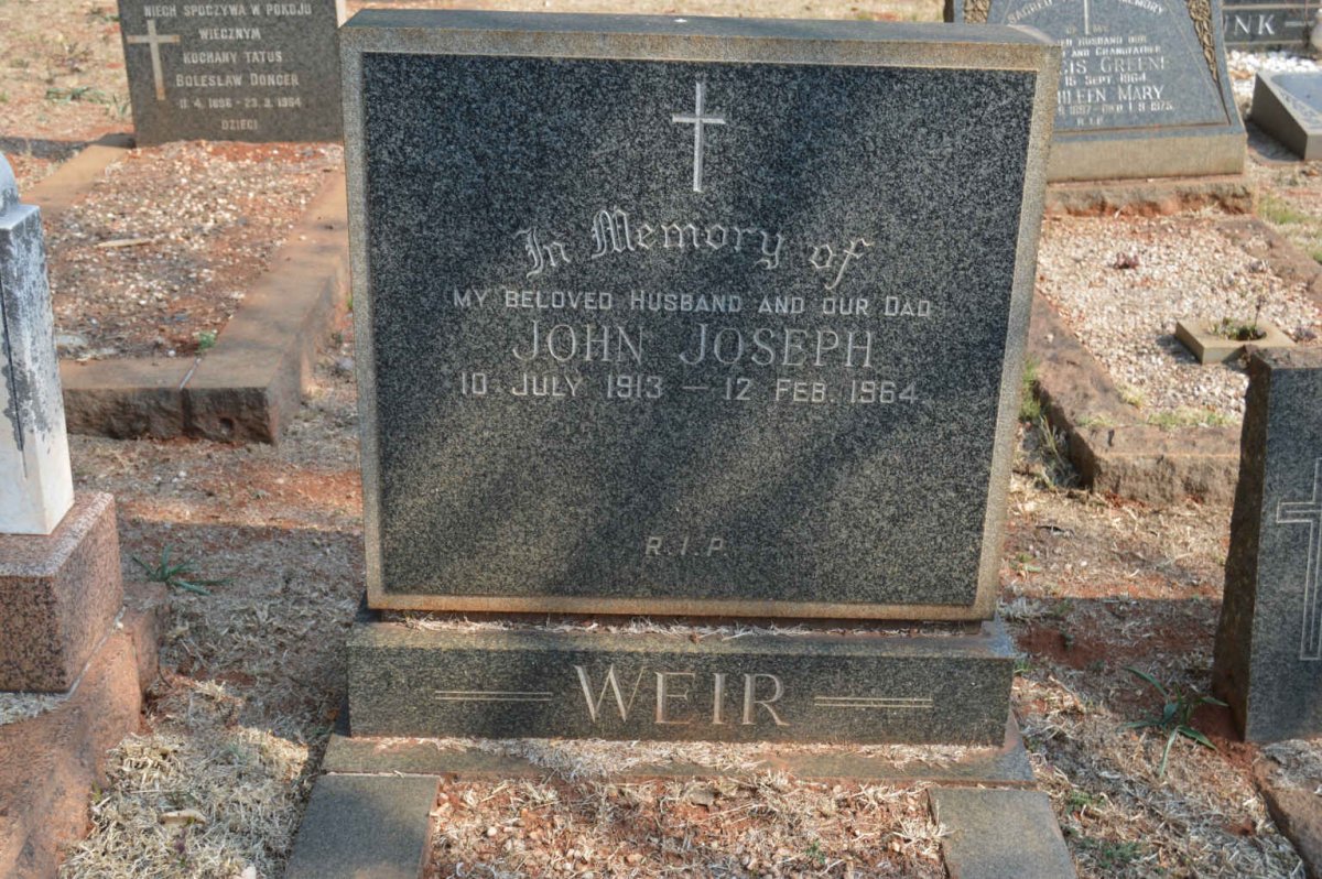 WEIR John Joseph 1913-1964