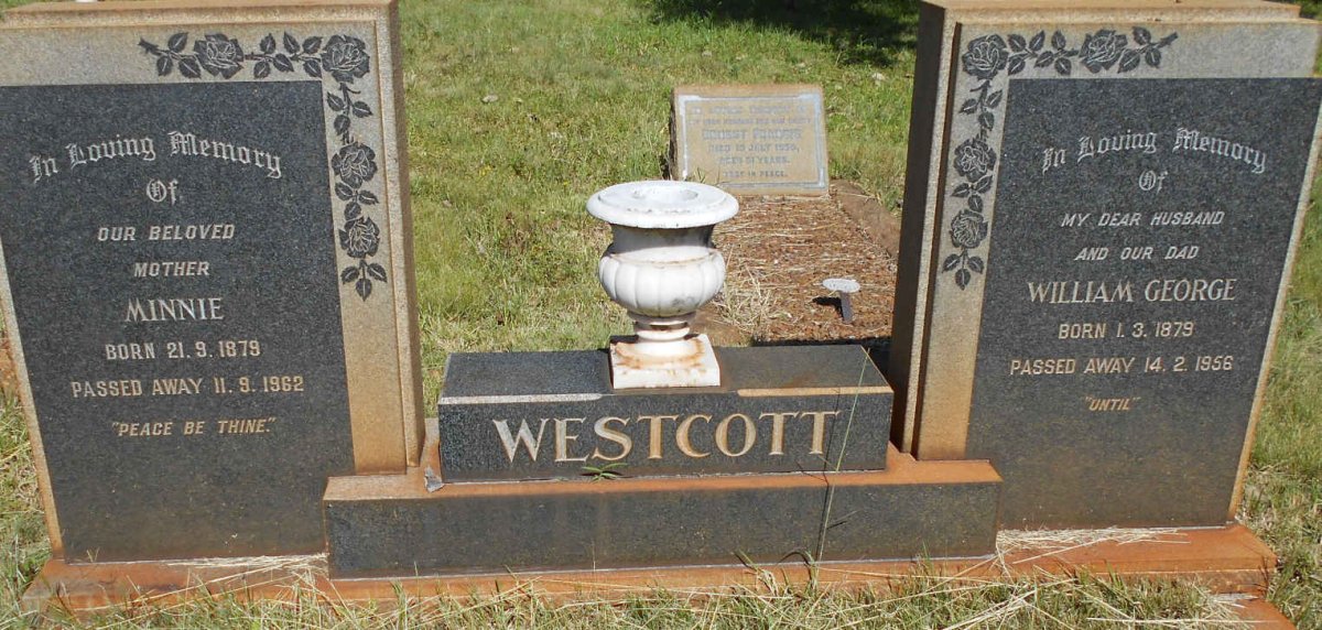 WESTCOTT William George 1878-1956 &amp; Minnie 1879-1962