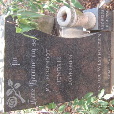WESTHUIZEN Hendrik Josephus, van der 1938-1974