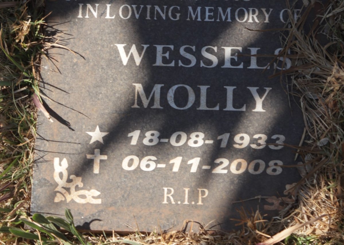 WESSELS Molly 1933-2008