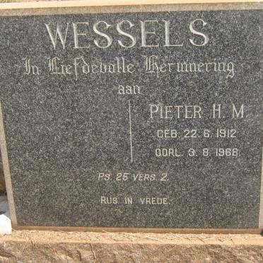 WESSELS Pieter H.M. 1912-1968