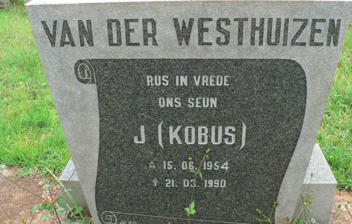 WESTHUIZEN J., van der 1954-1990