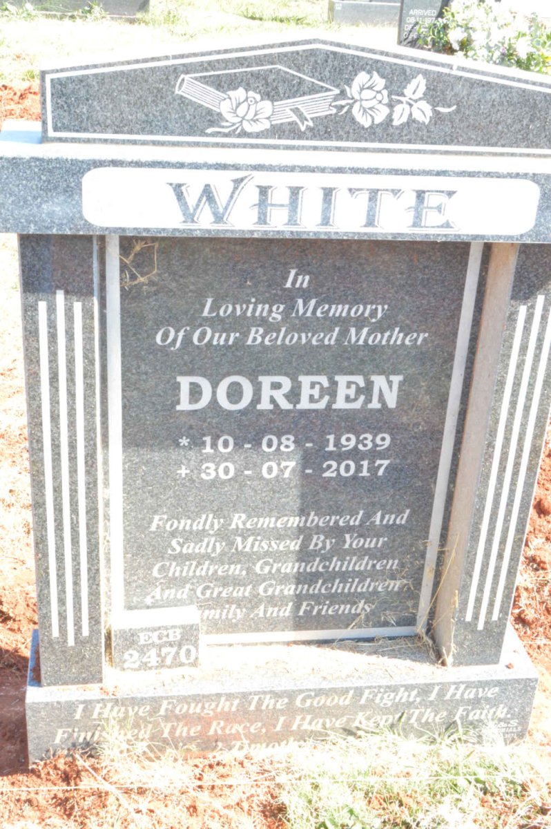 WHITE Doreen 1939-2017