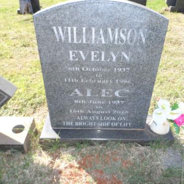 WILLIAMSON Alec 1937-2015 &amp; Evelyn 1937-1996
