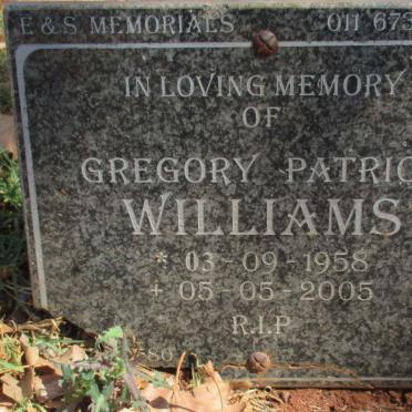 WILLIAMS Gregory Patrick 1958-2005