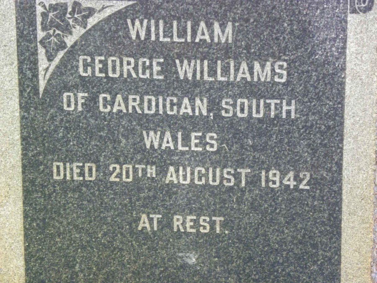 WILLIAMS William George -1942