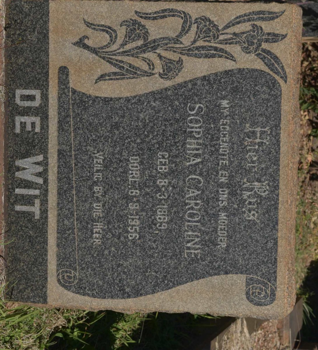 WIT Sophia Caroline, de 1869-1956