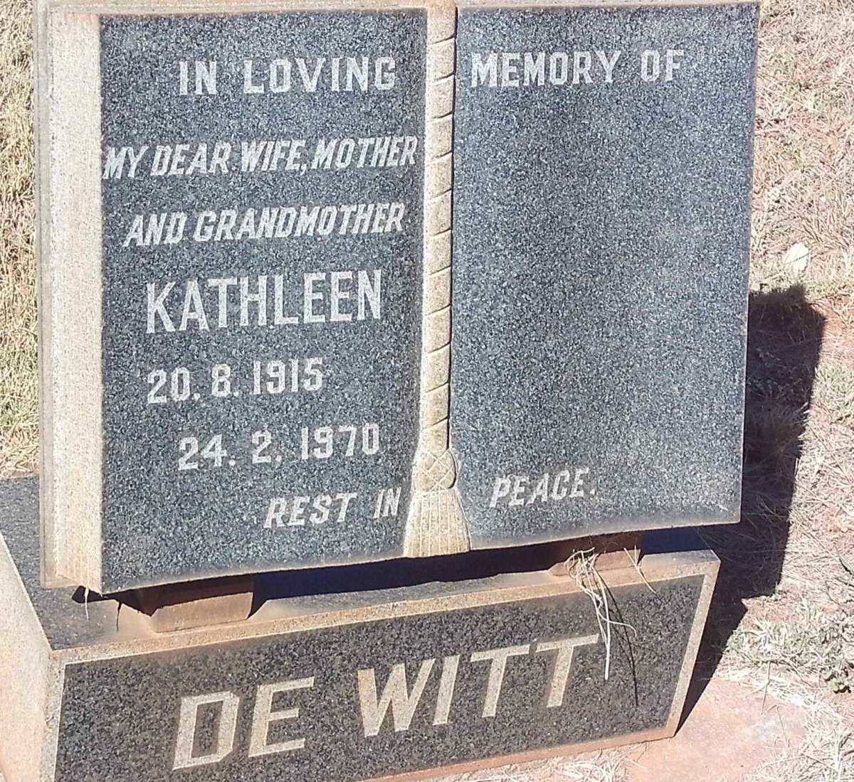 WITT Kathleen, de 1915-1970