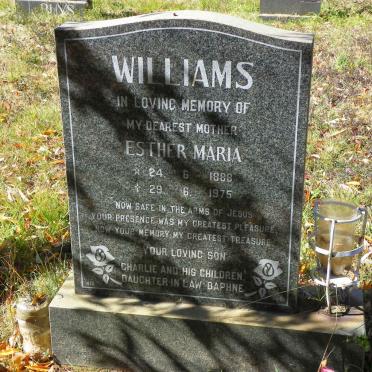 WILLIAMS Esther Maria 1888-1975