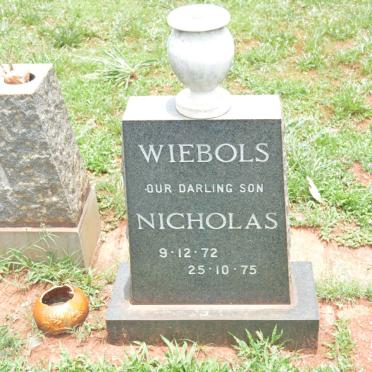 WIEBOLS Nicholas 1972-1975