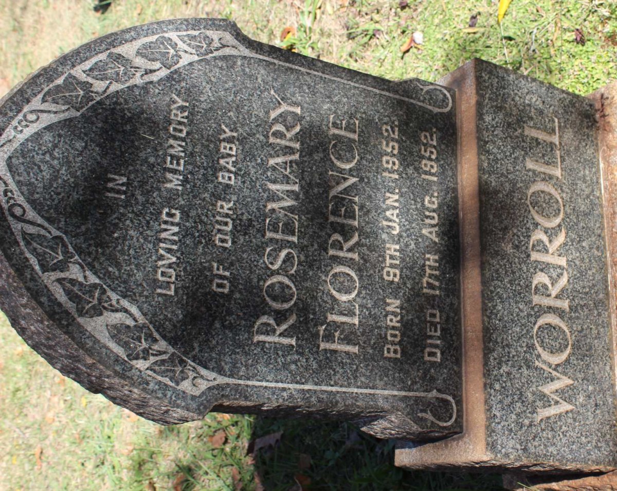 WORROLL Rosemary Florence 1952-1952