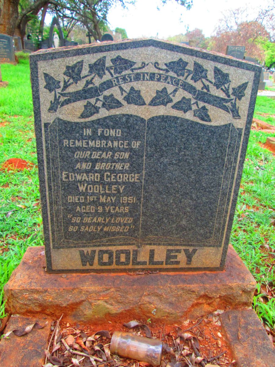 WOOLLEY Edward George -1951