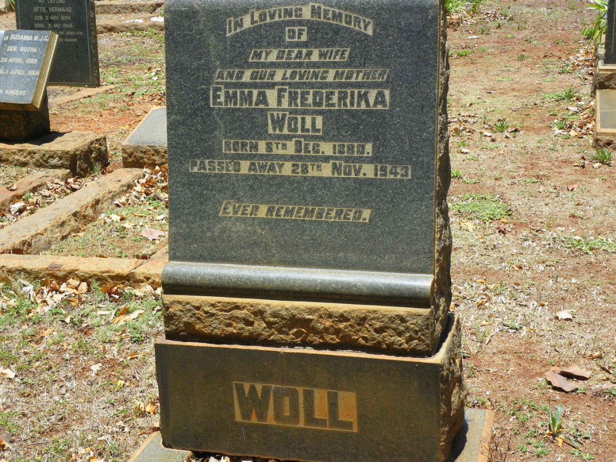 WOLL Emma Frederika 1880-1943