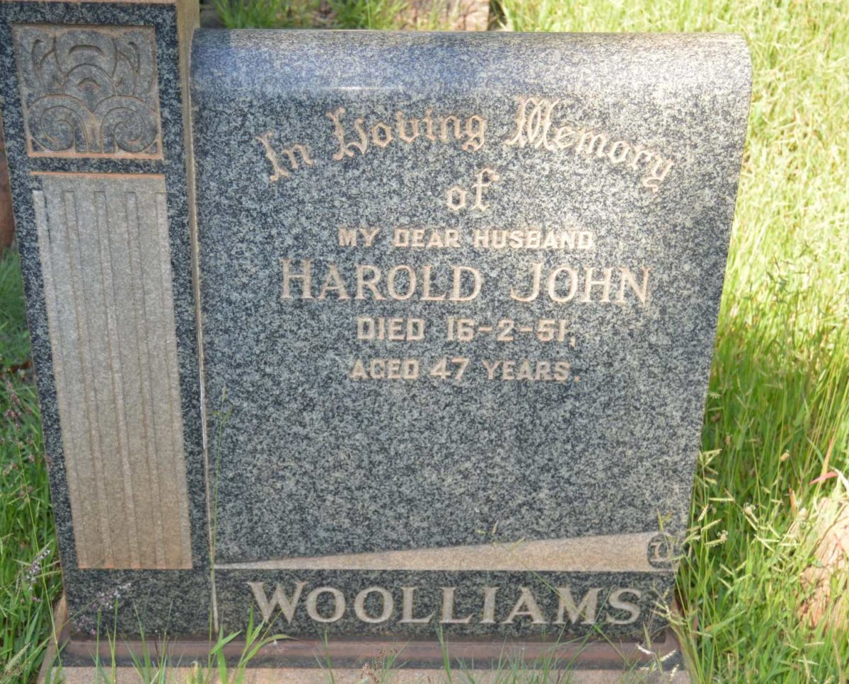 WOOLLIAMS Harold John -1951