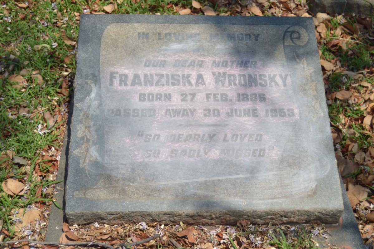 WRONSKY Franziska 1886-1953