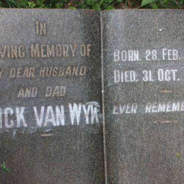 WYK Dick, van 1907-1952
