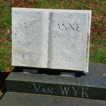 WYK Steve, van 1920-1979 &amp; Anne 1923-1960