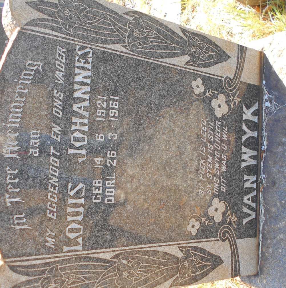 WYK Louis Johannes, van 1921-1961