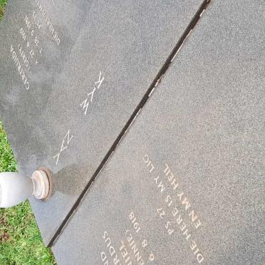 WYK Barend Gerhardus Daniel, van 1918 &amp; Gertruida 1919-1981