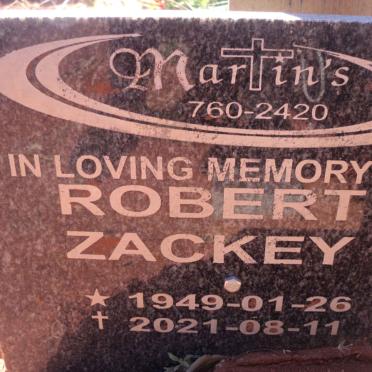 ZACKEY Robert 1949-2021