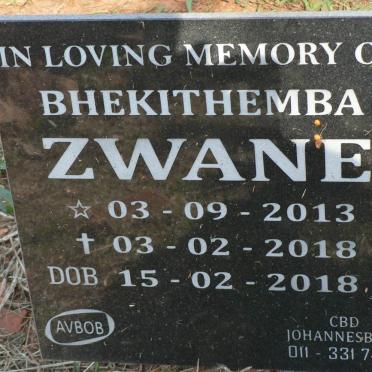 ZWANE Bhekithemba 2013-2018