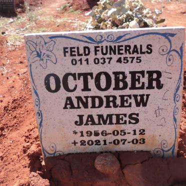 OCTOBER Andrew James 1956-2021
