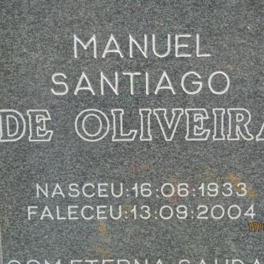 OLIVEIRA Manuel Santiago, de 1933-2004