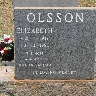 OLSSON Elizabeth 1927-1990