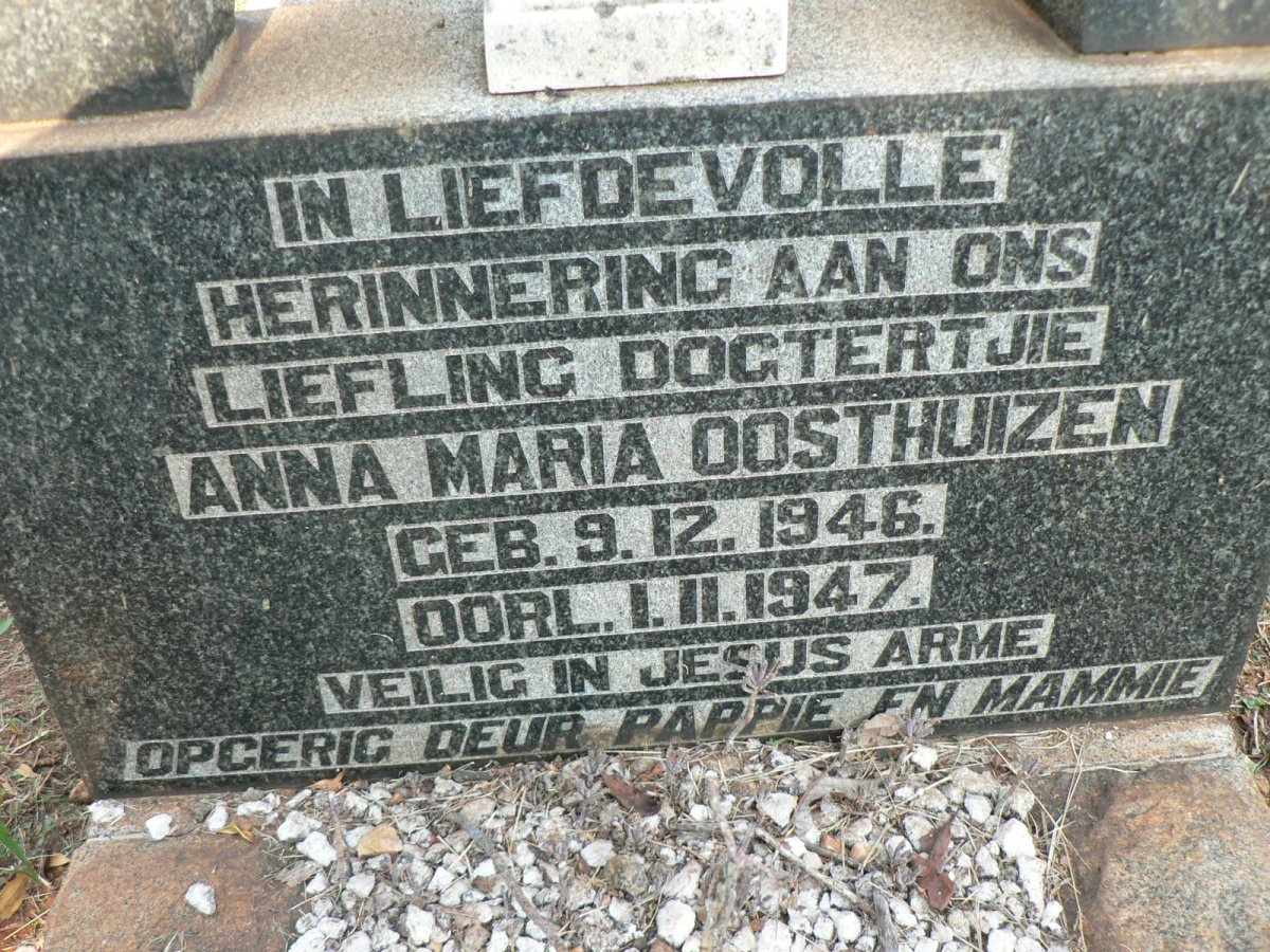 OOSTHUIZEN Anna Maria 1946-1947