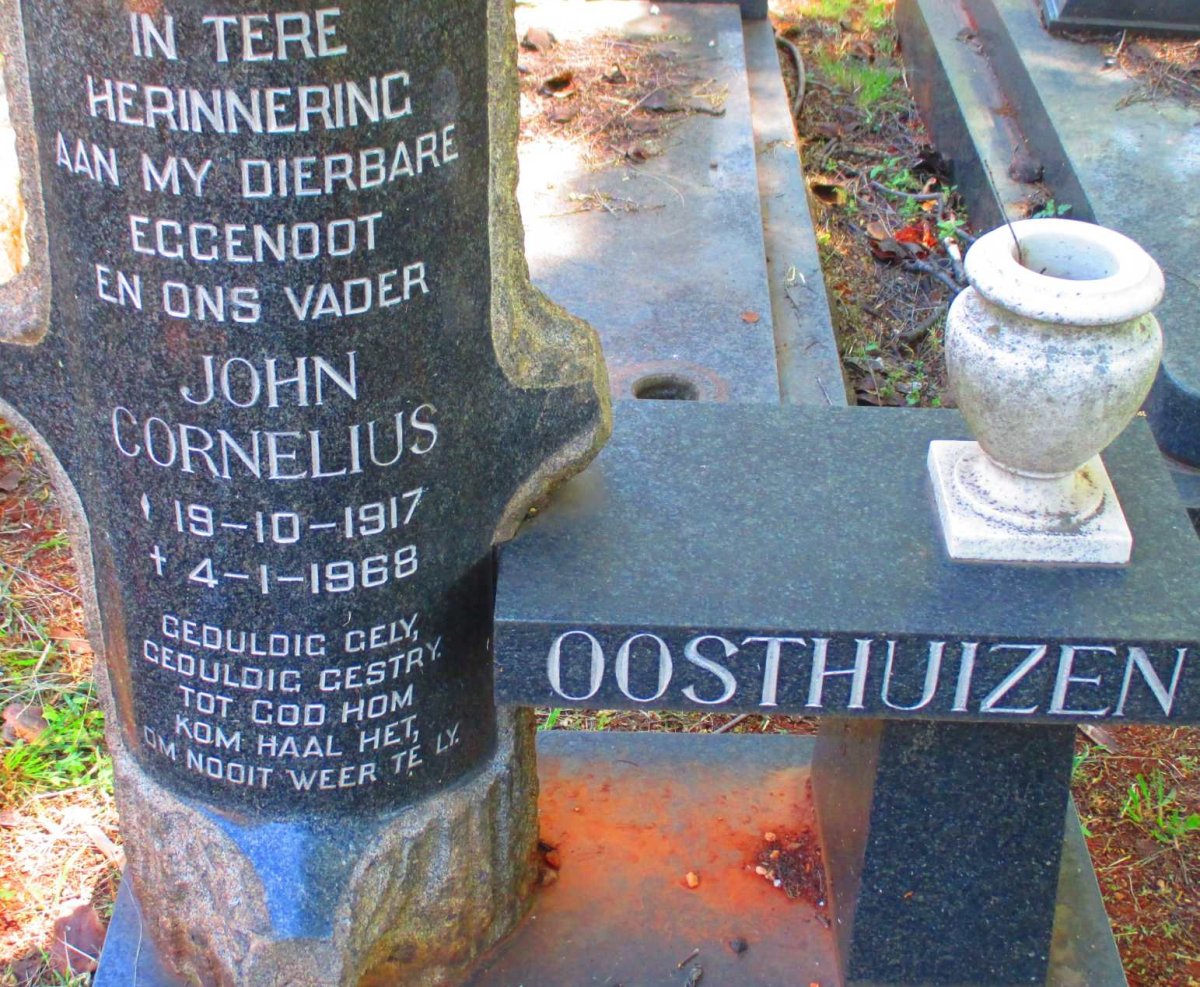 OOSTHUIZEN John Cornelius 1917-1968
