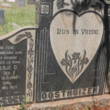 OOSTHUIZEN Stephanus J. 1887-1952 &amp; Elsje D. 1890-1977