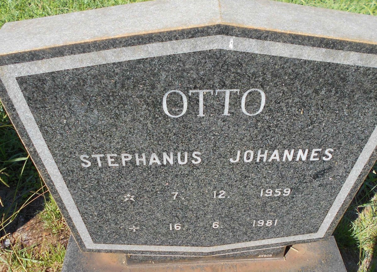 OTTO Stephanus Johannes 1959-1981