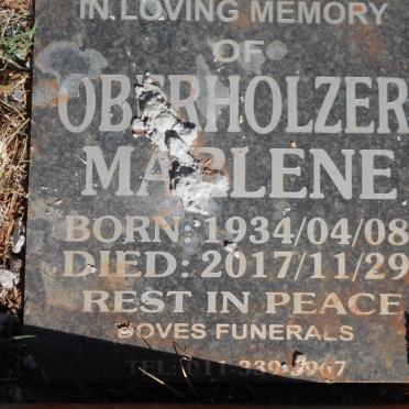 OBERHOLZER Marlene 1934-2017
