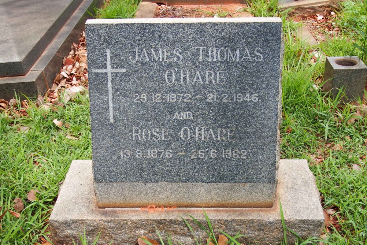 O'HARE James Thomas 1872-1946 &amp; Rose 1876-1962