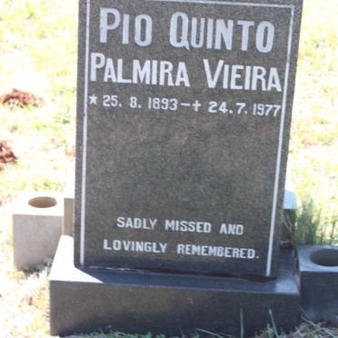 QUINTO Palmira Vieira, PIO 1893-1977