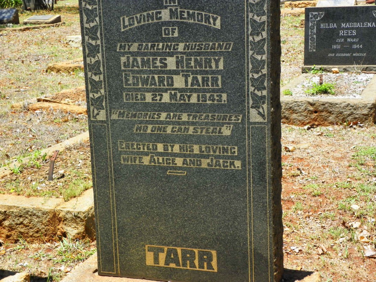 TARR James Henry Edward -1943