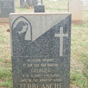 TERBLANCHE George E. 1940-1969
