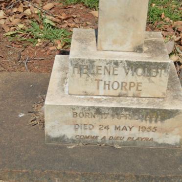THORPE Helene Violet 188?-1955