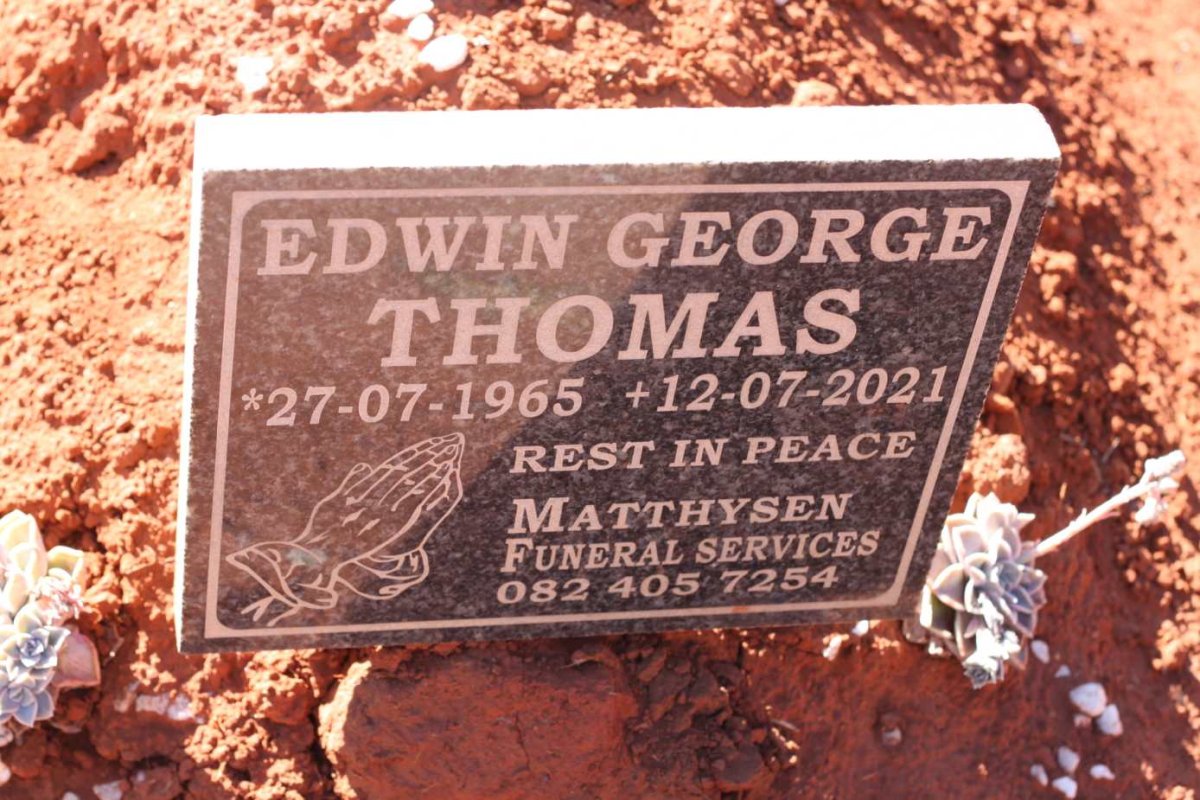THOMAS Edwin George 1965-2021