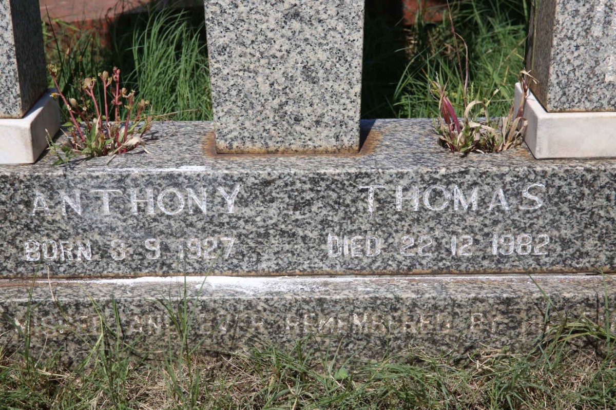 THOMAS Anthony 1927-1982