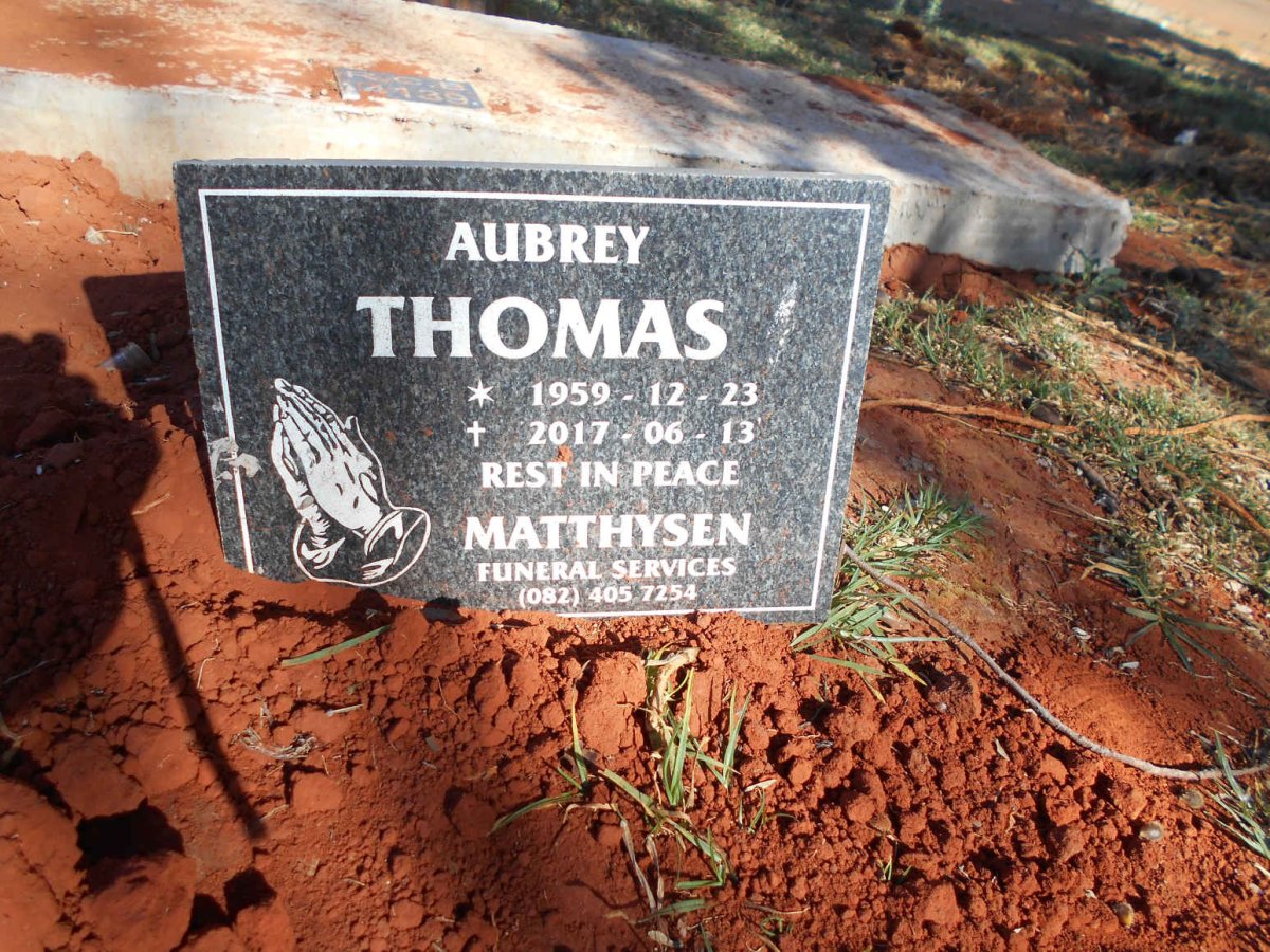 THOMAS Aubrey 1959-2017