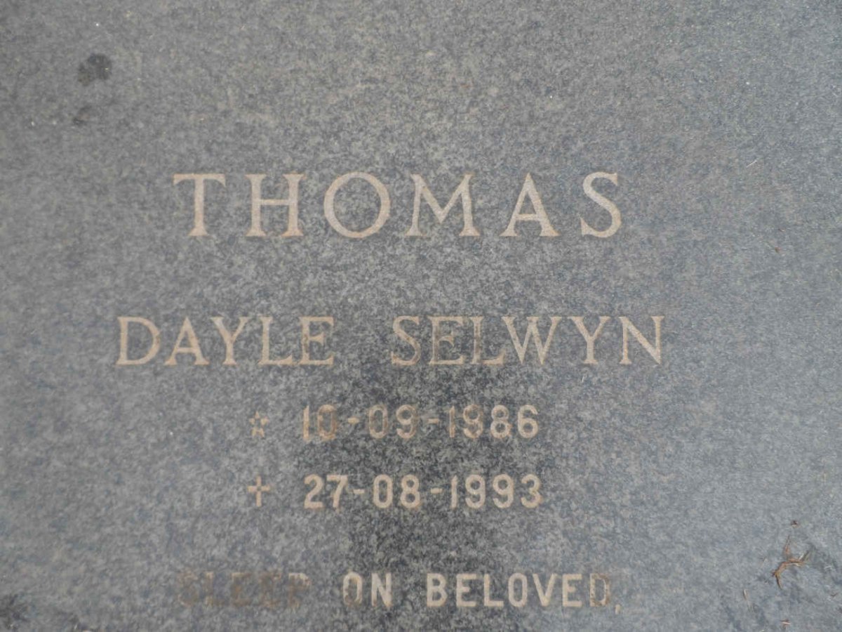 THOMAS Dayle Selwyn 1986-1993