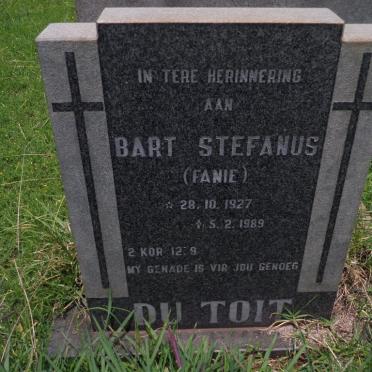 TOIT Bart Stefanus, du 1927-1989