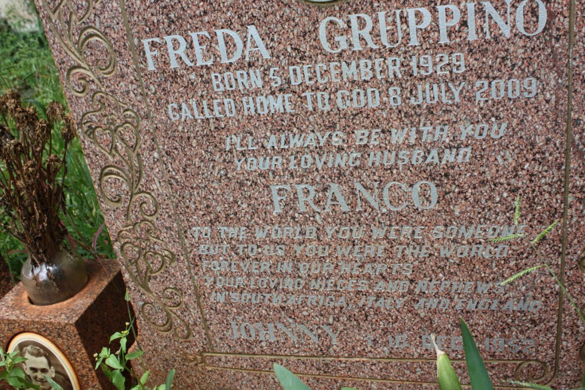 TOIT Freda Gruppino, du 1929-2009 :: TOIT Johnny, du -1952