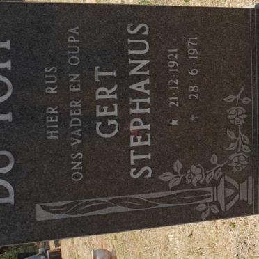 TOIT Gert Stephanus, du 1921-1971