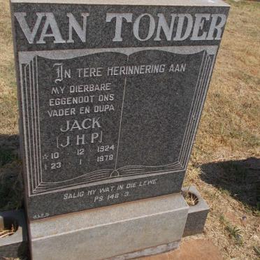 TONDER J.H.P., van 1924-1978